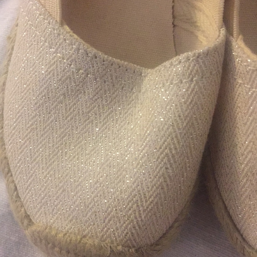 Gap sparkly little girls espadrilles size 8 - Picture 5 of 6